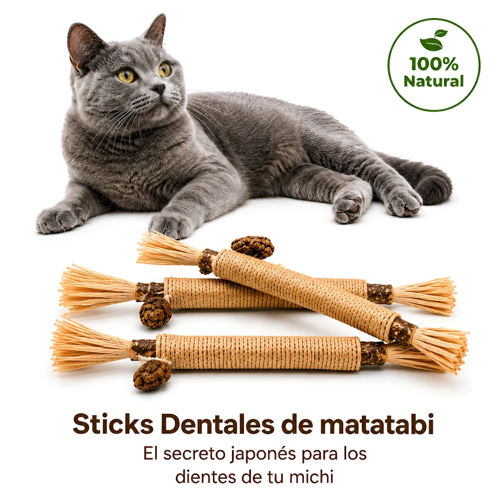 Sticks Dentales de Matatabi de Mascotillas